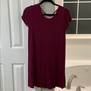 Mossimo women’s maroon tshirt dress size XS